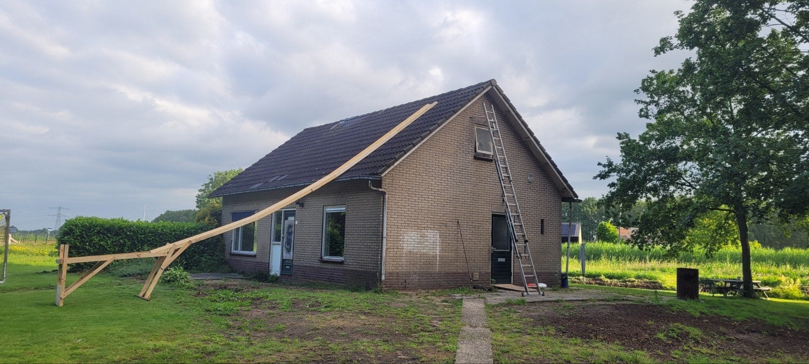 Glijbaan voor dakpannen, Doe-het-zelf en Verbouw, Ophalen, Steen of Klei, 15 m² of meer, Dakpannen