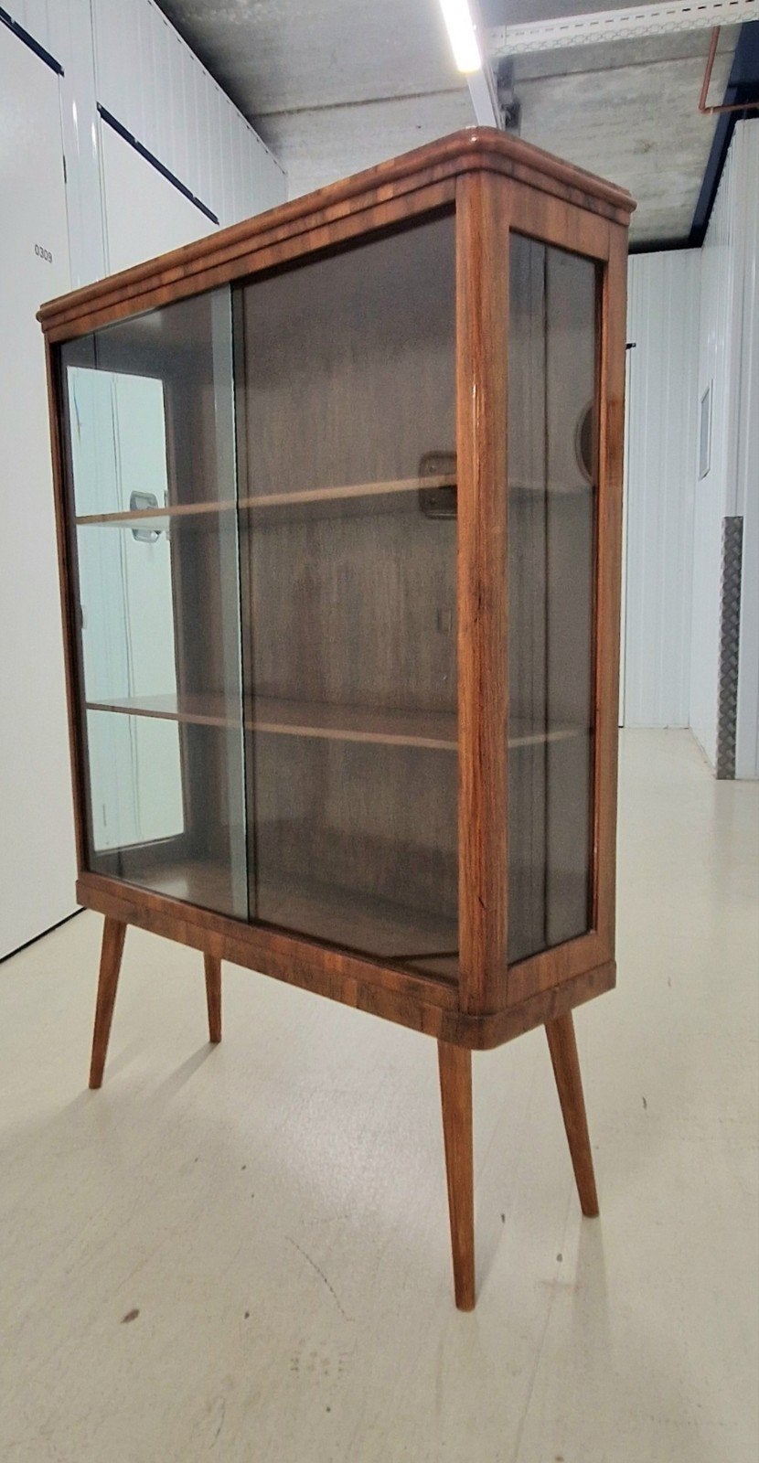 Originele Jaren '50/ 60Vitrinekast - Mid-Century Modern, Ophalen