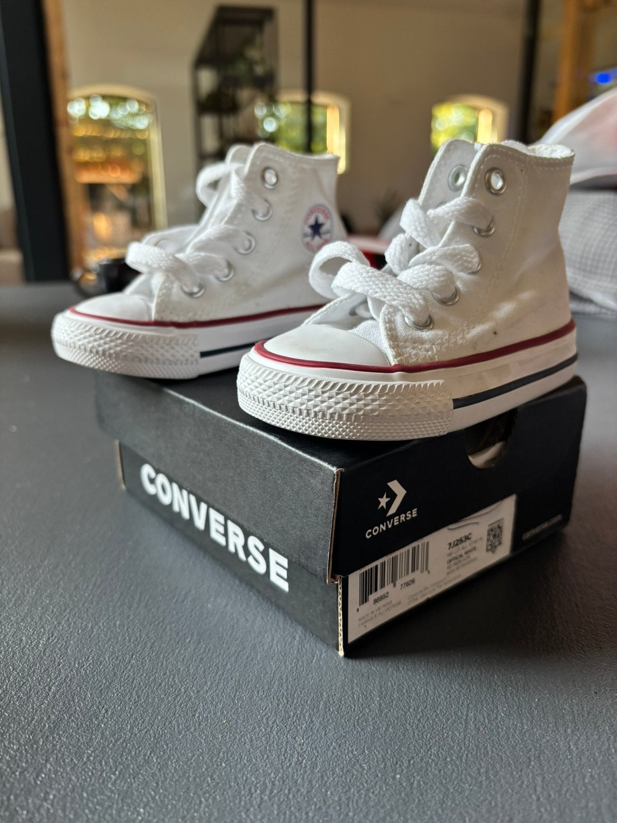 Converse all star schoentjes met schoenendoos, Ophalen of Verzenden, Zo goed als nieuw, Jongetje of Meisje, Schoentjes
