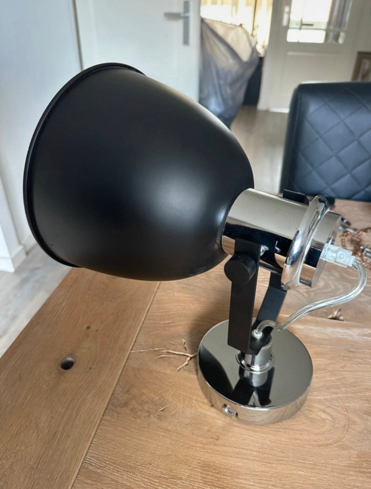 KARWEI plafondlamp/wandlamp Figo zwart, Zwart, Ophalen of Verzenden, Zo goed als nieuw, Dimbaar