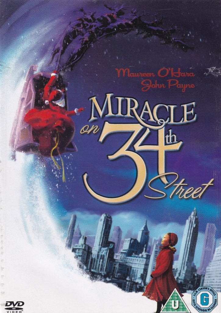 Te koop KERST DVD MIRACLE ON 34th STREET (Nieuw), Engels, Alle leeftijden, Nederlands, Ophalen of Verzenden