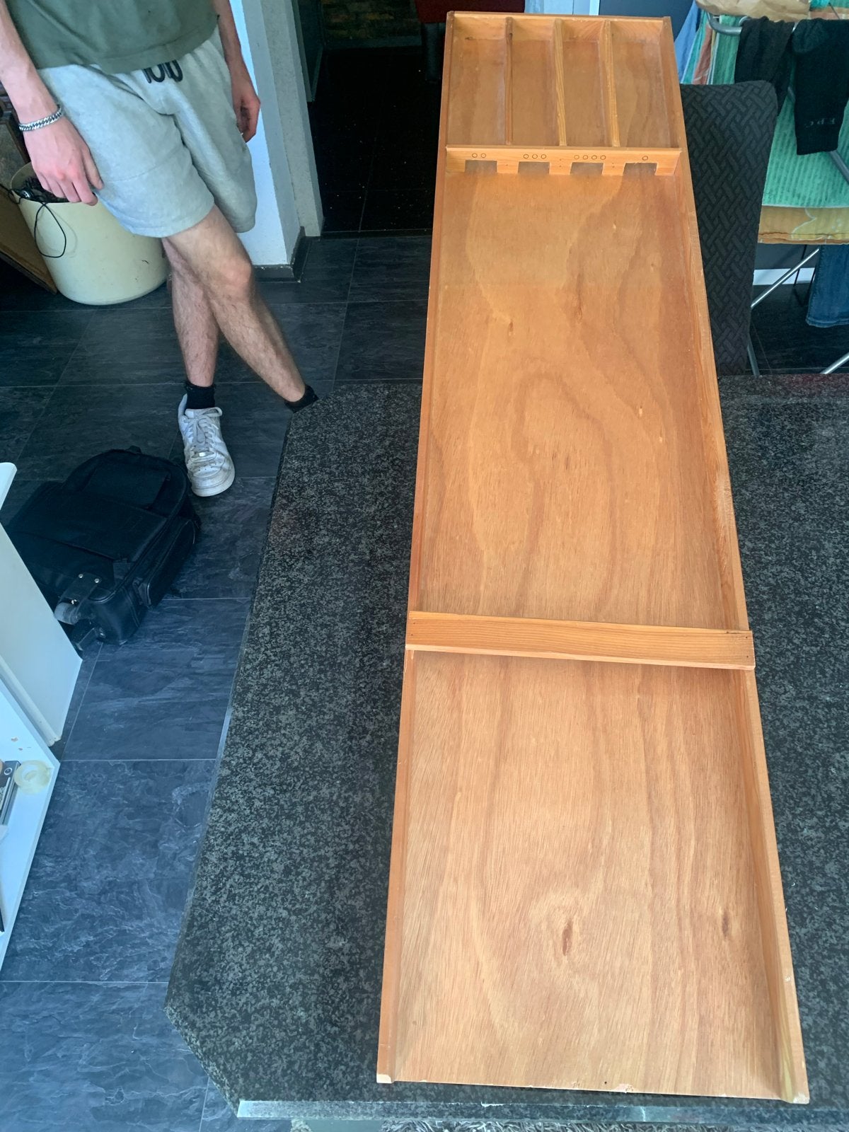 Sjoelbak - Klassiek houten sjoelspel, Een of twee spelers, Ophalen of Verzenden, Gebruikt