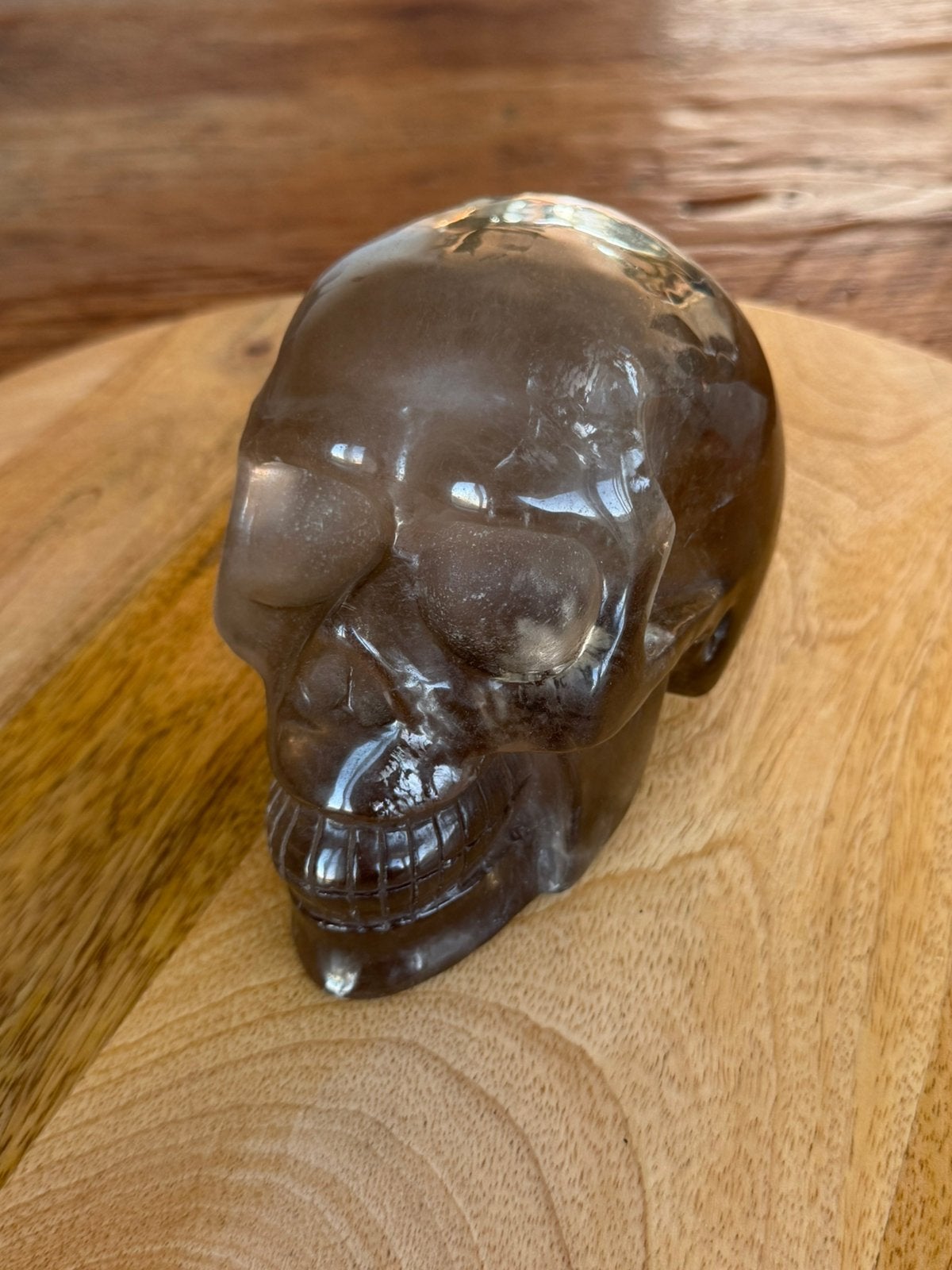 Rookkwarts schedel, Verzamelen, Mineralen en Fossielen, Ophalen of Verzenden