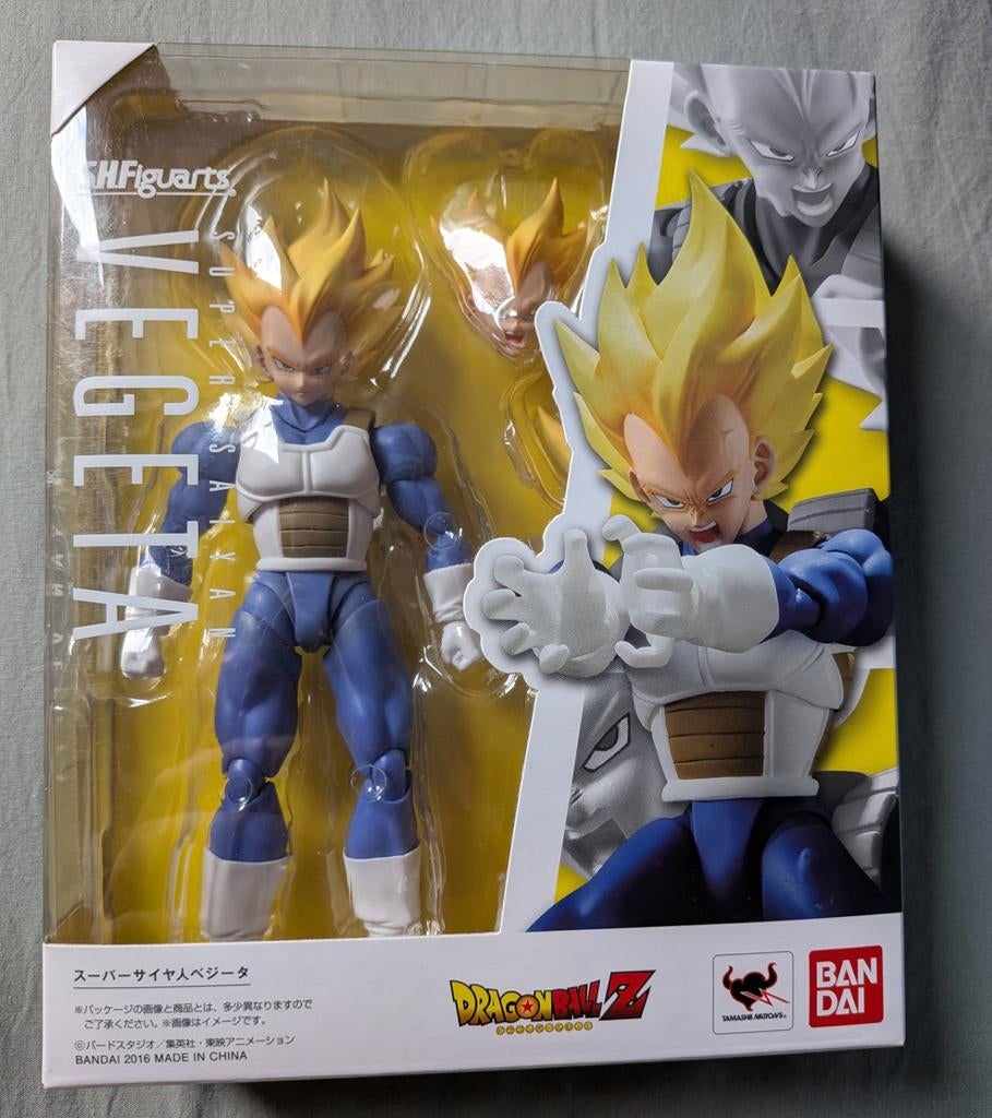 SH Figuarts Super Saiyan Vegeta Figuur dragonball z, Verzamelen, Ophalen of Verzenden, Zo goed als nieuw