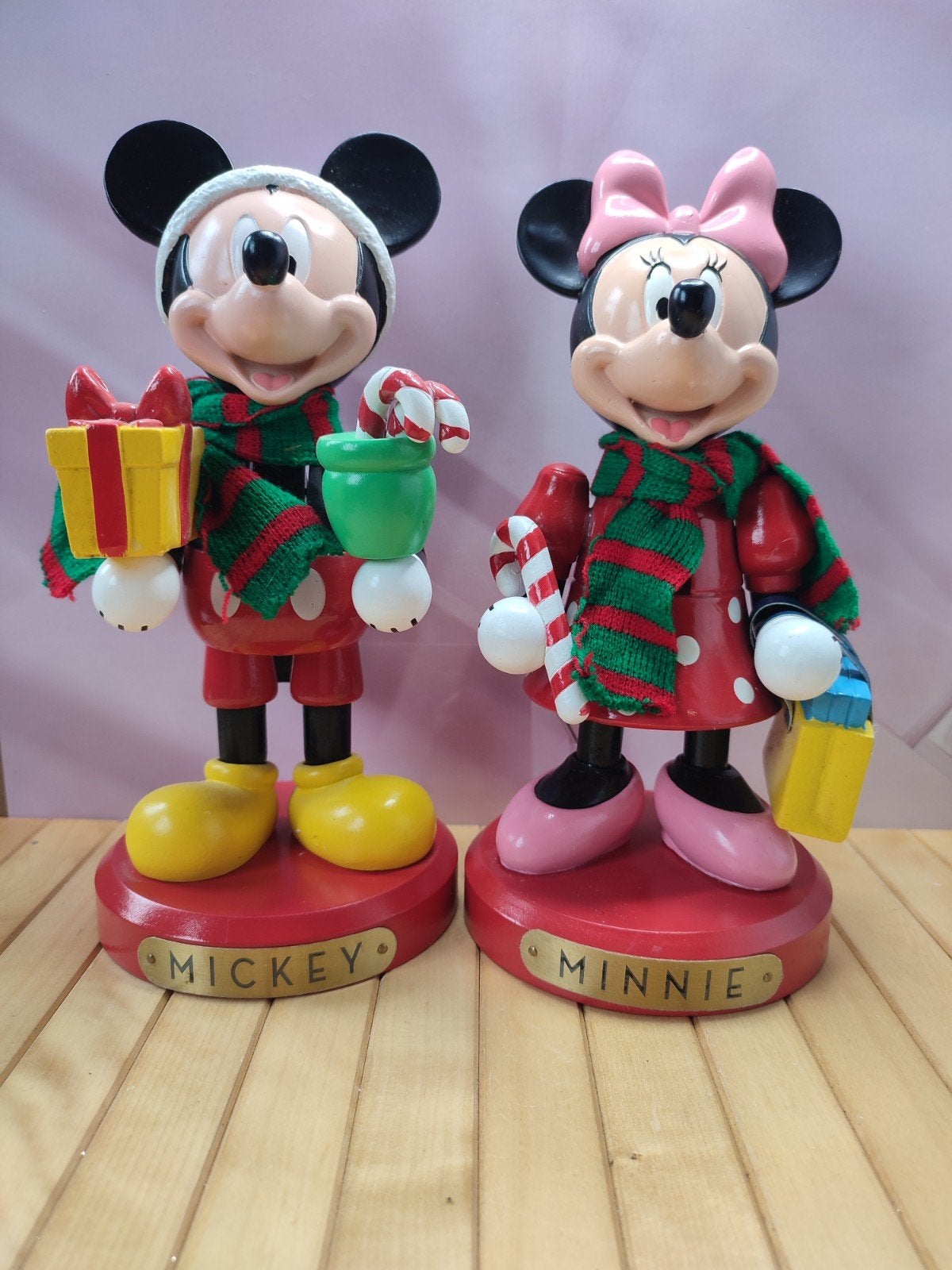 Disney Mickey & Minnie Nutcracker Kerstbeeldjes - Kurt S. Ad, Verzamelen, Ophalen of Verzenden, Mickey Mouse, Zo goed als nieuw
