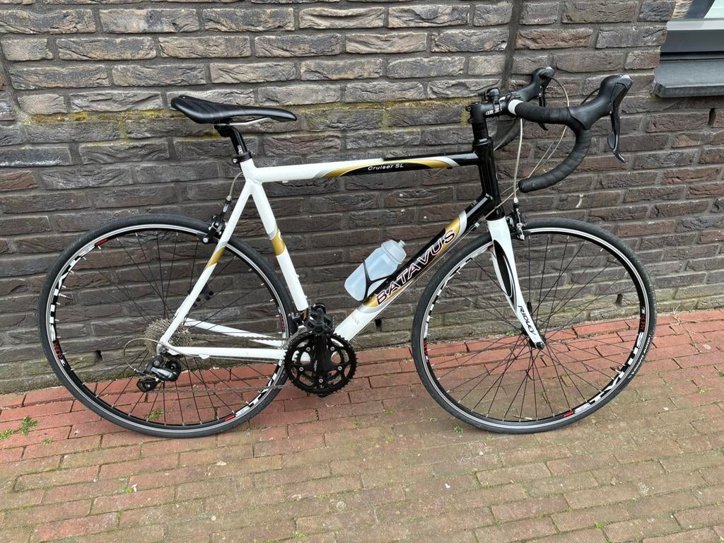 Zgan: Batavus Cruiser SL, handgemaakt, framemaat 54, Fietsen en Brommers, Fietsen | Racefietsen, Ophalen, Heren, Batavus, Aluminium