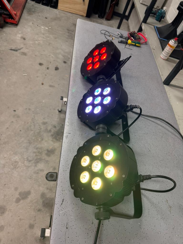 Showtec compact par zwart (nog 20 beschikbaar), Ophalen of Verzenden, Gebruikt, Licht, Geluidgestuurd