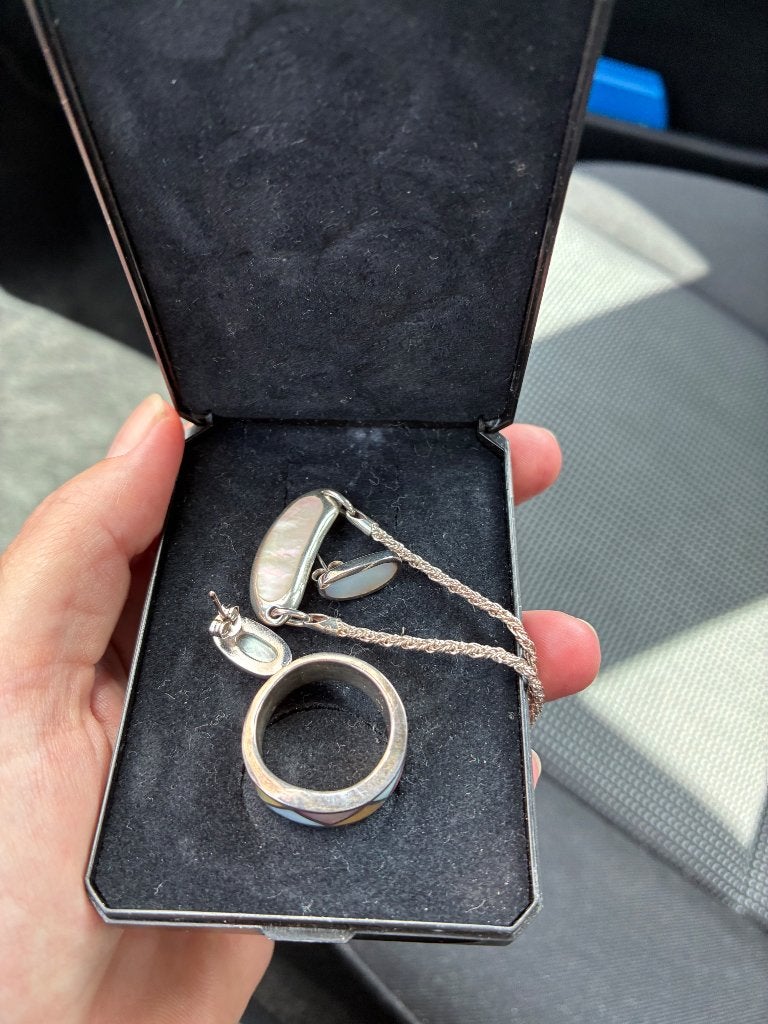 Zilveren sieraden, Ophalen of Verzenden, Zilver, Hanger, Met edelsteen
