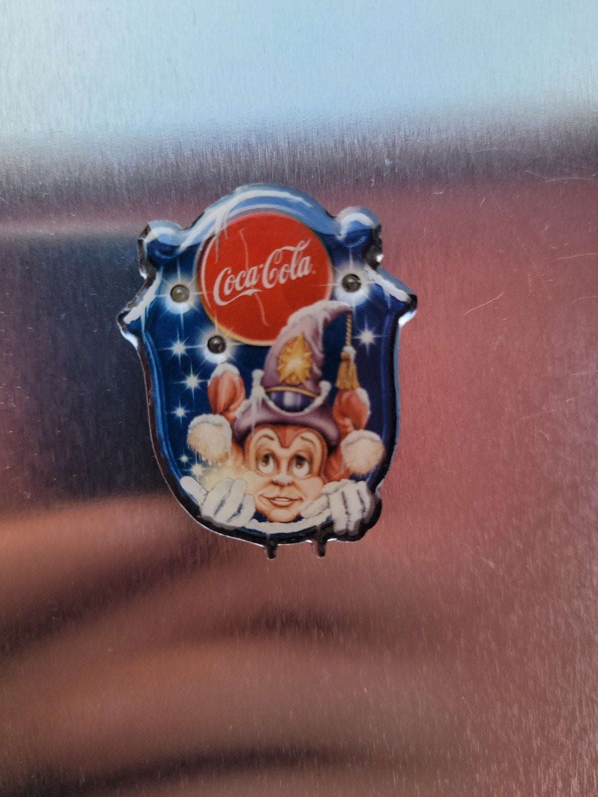 Efteling Coca-Cola Pin met Pardoes - Zeldzaam!, Verzamelen, Efteling, Ophalen of Verzenden