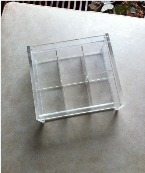 Thee doos plexiglas br 20 L 18 cm, Overige materialen, Overige typen, Ophalen of Verzenden, Zo goed als nieuw