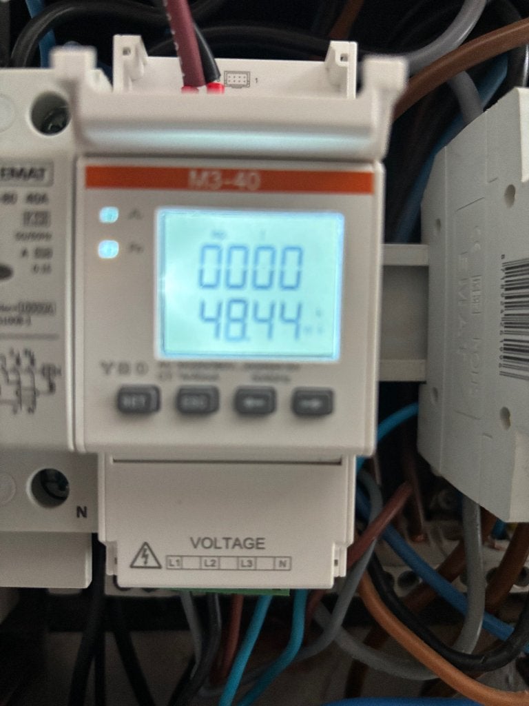 Solax M3-40 3-fase meter met 3x 40A CT klemmen, Ophalen of Verzenden, Zo goed als nieuw