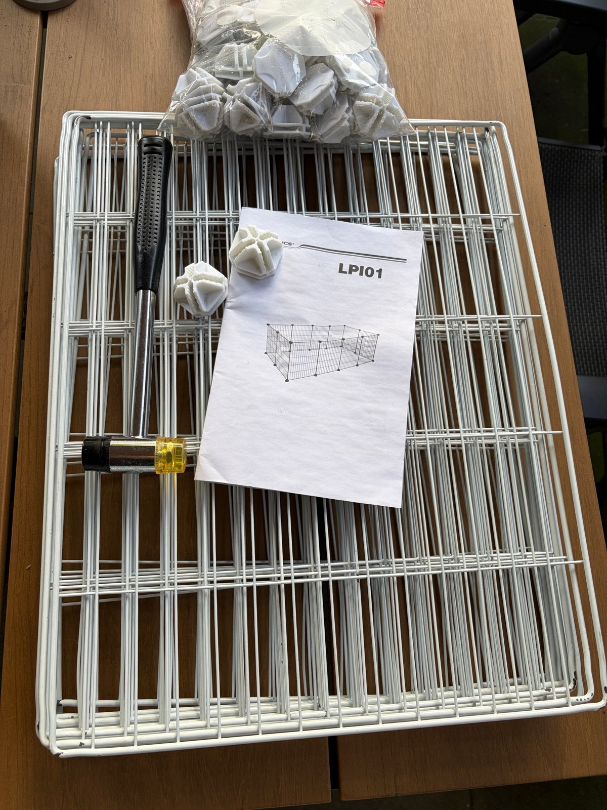 Songmics dierenverblijf hekjes wit LPI01, Minder dan 60 cm, Gebruikt, Overige typen, Ophalen of Verzenden
