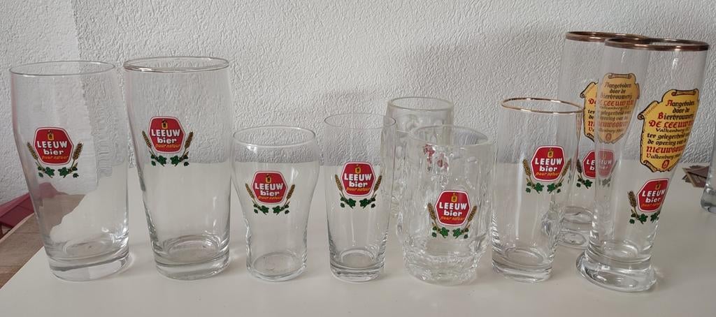 Leeuw bier glazen en pullen # 2, Ophalen of Verzenden, Gebruikt, Glas of Glazen, Leeuw