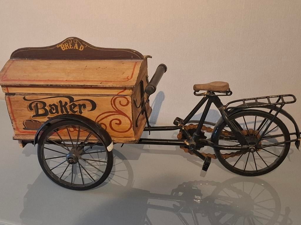 Schaalmodel Oude Bakkersbakfiets, Ophalen of Verzenden, Gebruikt