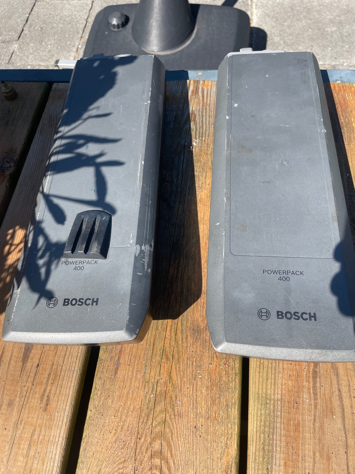2x Bosch PowerPack 400 accu's - defect, Ophalen of Verzenden, Gebruikt