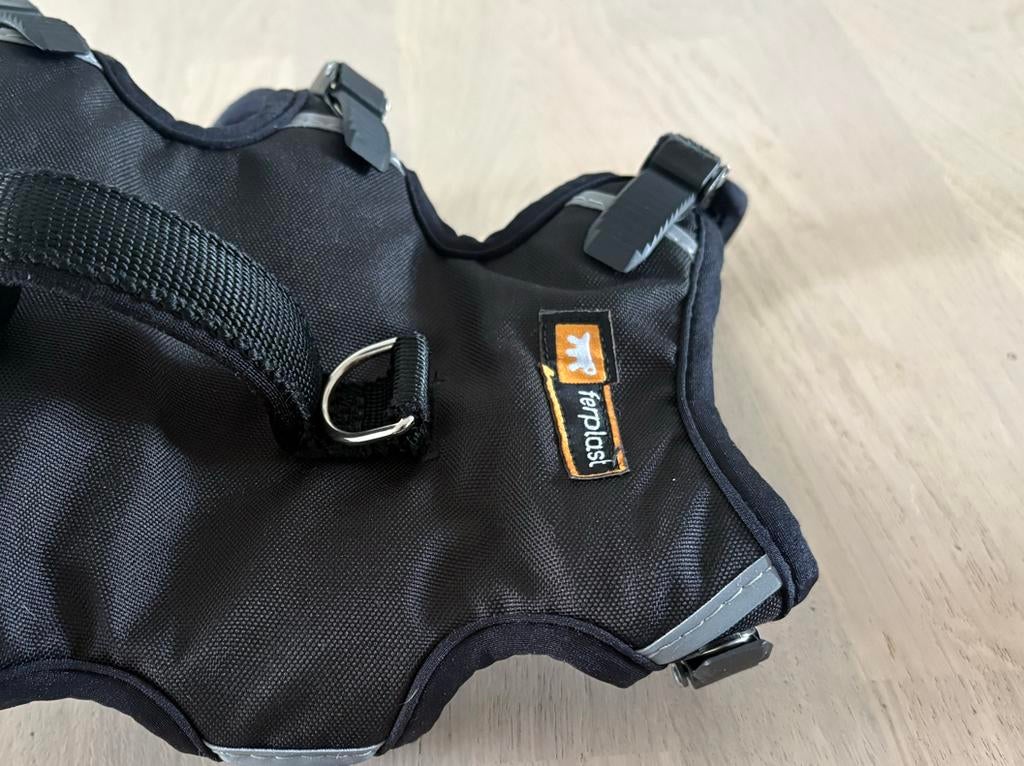 Zwart tuigje voor kleine hond/pup, Dieren en Toebehoren, Honden-accessoires, Ophalen of Verzenden, Gebruikt