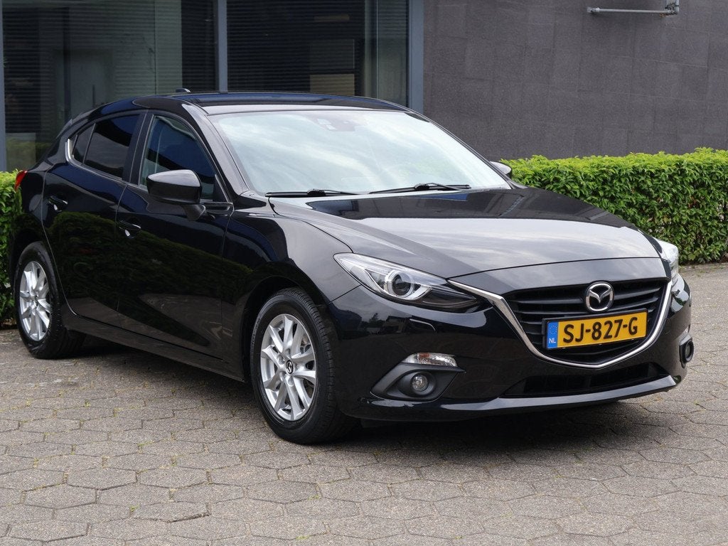 Mazda 3 2.0 TS+|Cruise|Climate|Nav|PDC|Stoelverwarming|PDC, Auto's, Mazda, Voorwielaandrijving, Stof, Gebruikt, Zwart