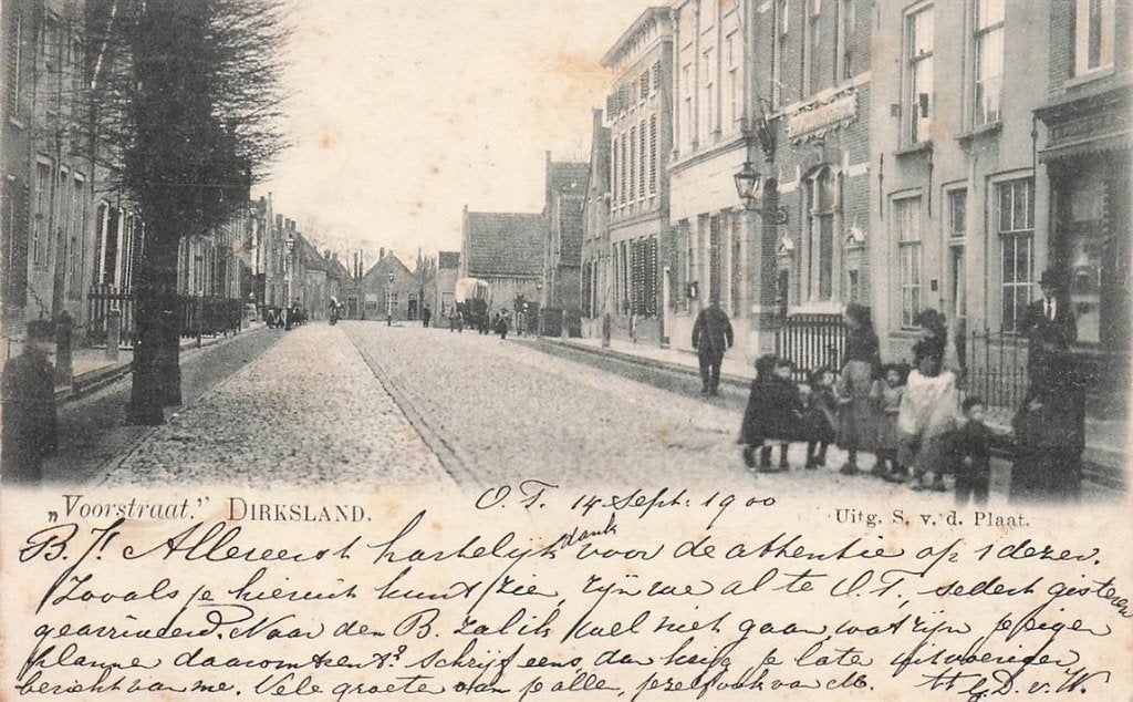 703-316-017 Voorstraat Dirksland, Verzenden, Voor 1920, Zuid-Holland