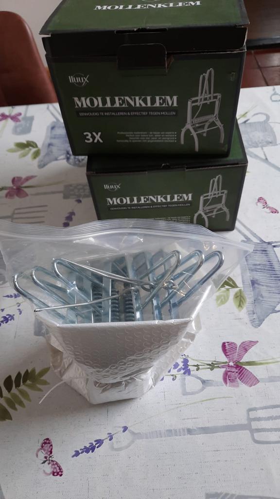 llux Mollenklemmen 6 stuks nieuw in doos, Ophalen of Verzenden, Nieuw, Ongediertebestrijding