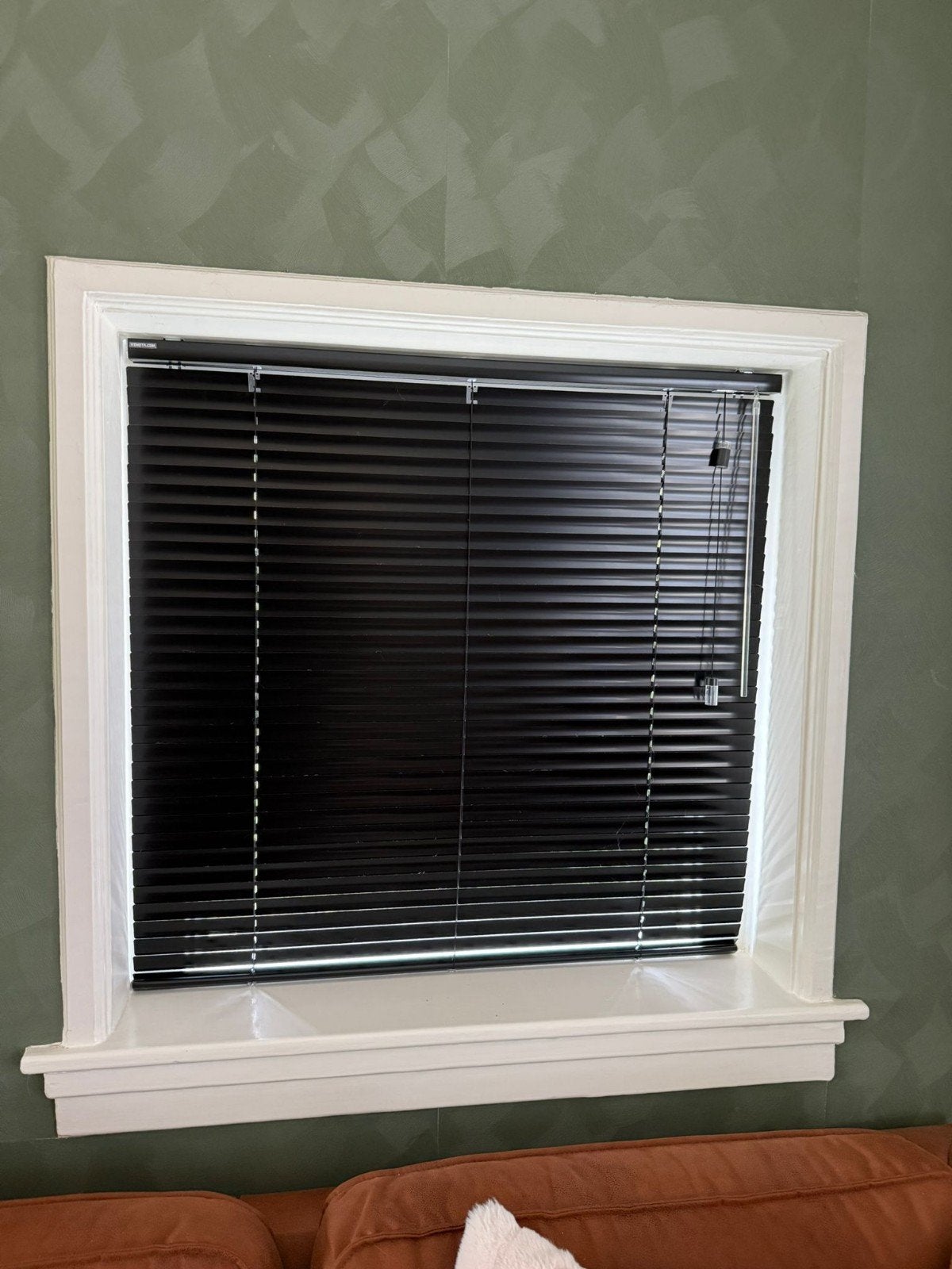 Jaloezieën jaloezie veneta zwart alu 85x85, Zwart, Zo goed als nieuw, 150 tot 200 cm, 50 tot 100 cm