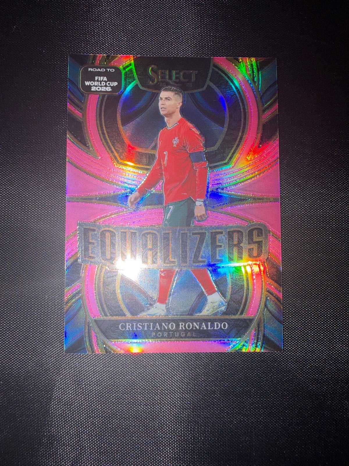 Cristiano Ronaldo Panini Select Equalizers Kaart 14/25, Ophalen of Verzenden, Zo goed als nieuw, Buitenlandse clubs, Spelerskaart