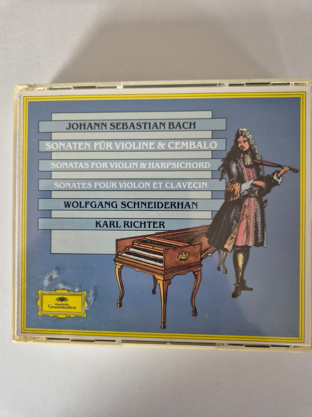 Bach: Sonaten für Violine & Cembalo - Wolfgang Schneiderhan, Kamermuziek, Ophalen of Verzenden, Zo goed als nieuw, Inclusief doosje