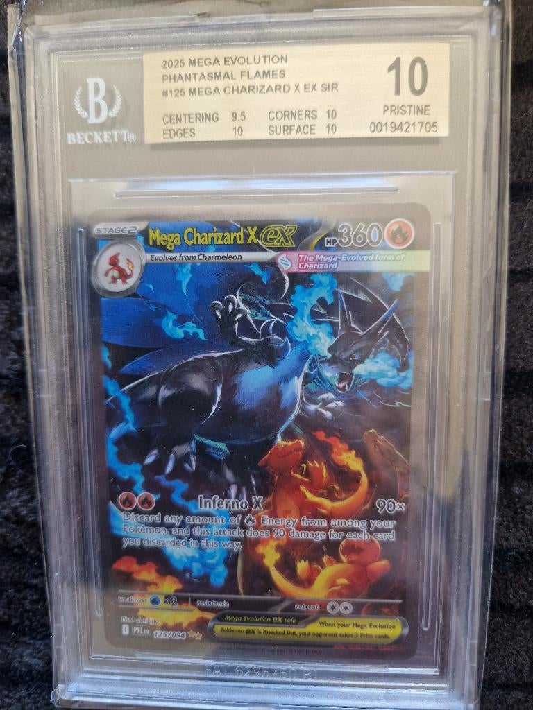 Pokemon slabs, Ophalen of Verzenden, Zo goed als nieuw, Losse kaart, Foil