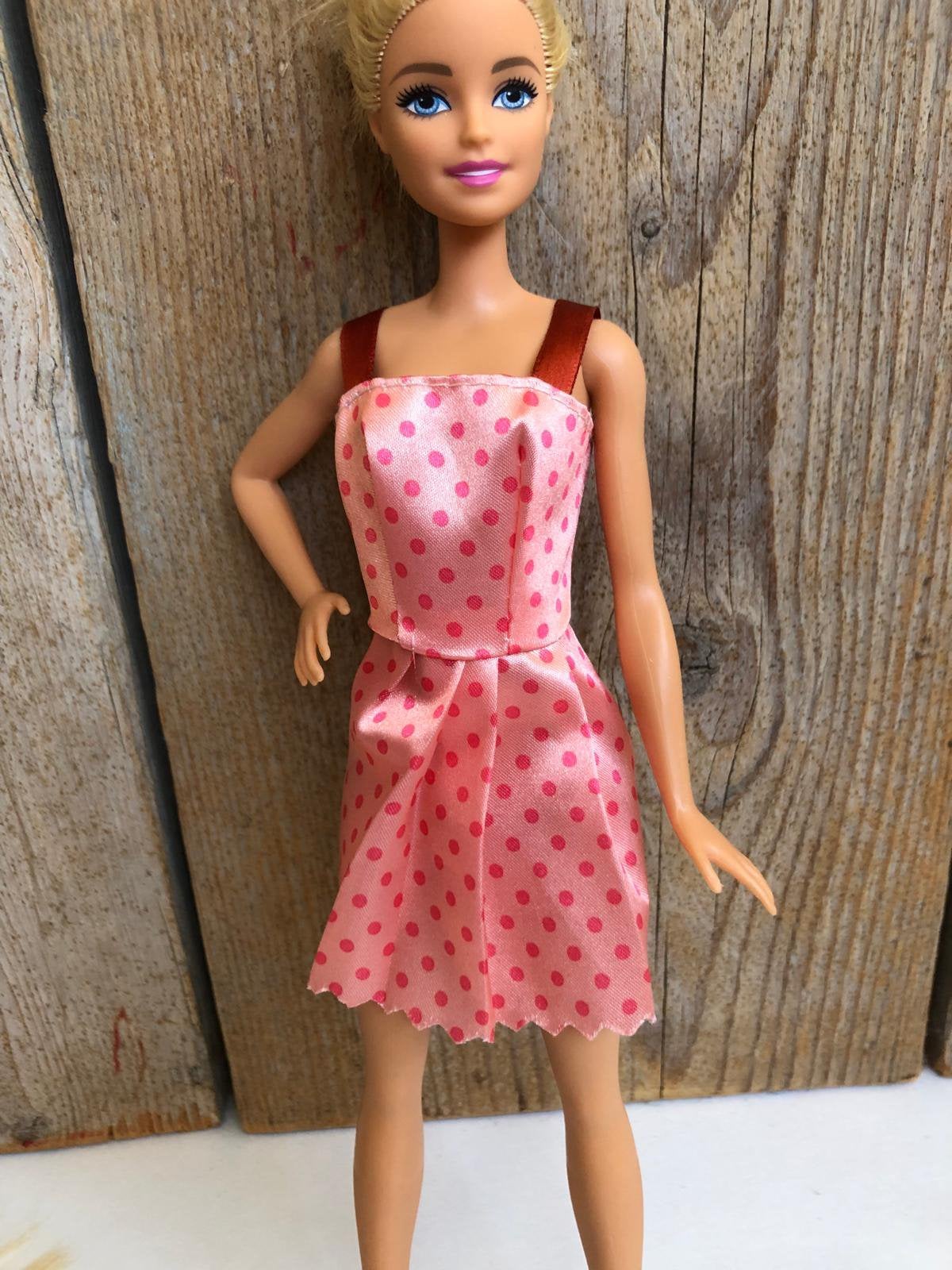 Rood oranje jurk, Ophalen of Verzenden, Zo goed als nieuw, Barbie