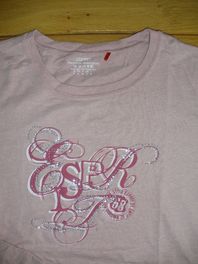 ESPRIT t- shirt licht roze maat S, Maat 38/40 (M), Ophalen of Verzenden, Zo goed als nieuw, Lange mouw