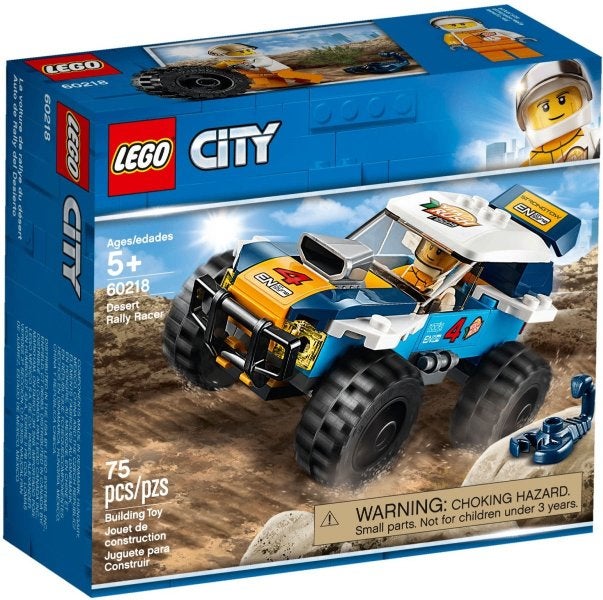 Lego City set 60218 Woestijn rallywagen, City, Lego, Nieuw, Ophalen of Verzenden