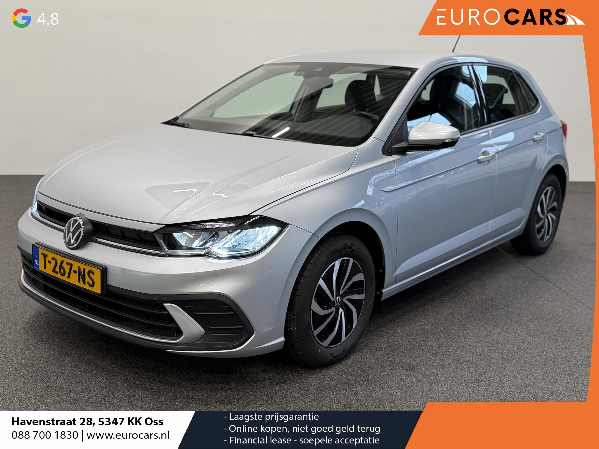 Volkswagen Polo 1.0 TSI Life Navigatie Apple Carplay / Andro, Auto's, Volkswagen, Voorwielaandrijving, Stof, Gebruikt, Start-stop-systeem