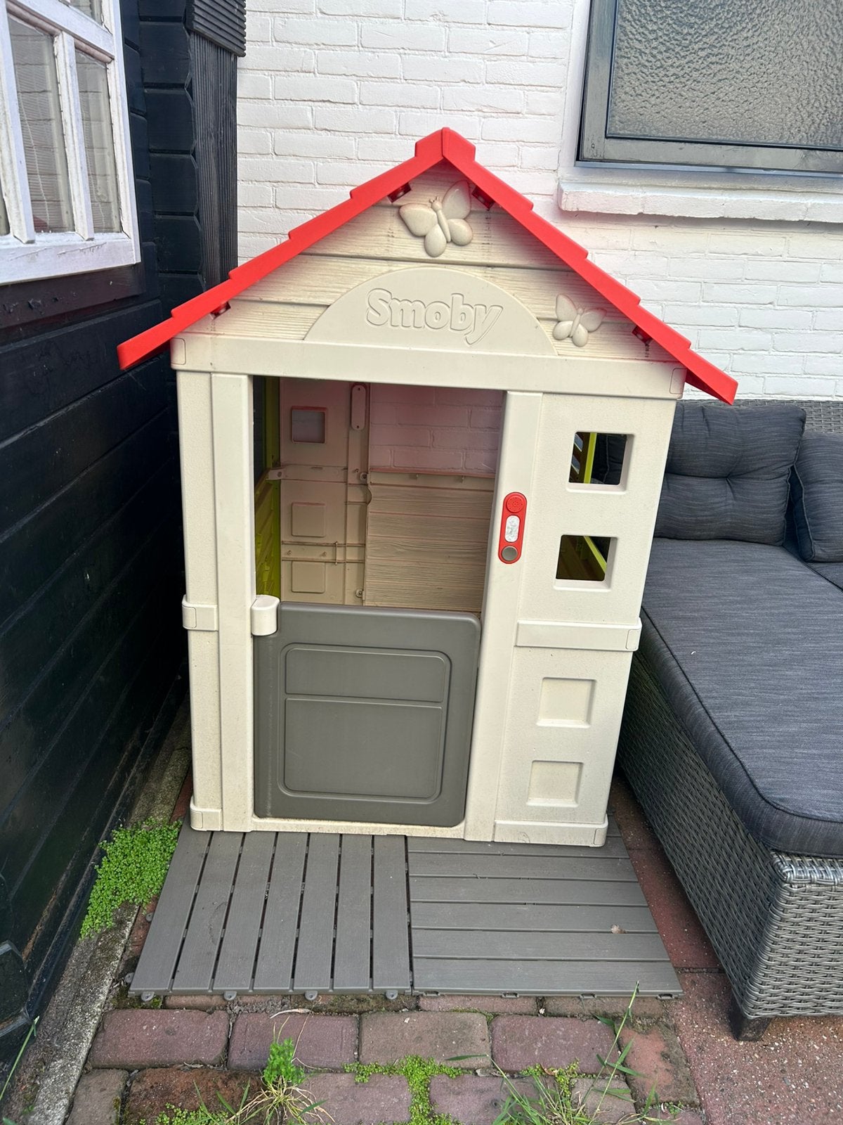 Smoby speelhuisje, Ophalen, Zo goed als nieuw, Kunststof
