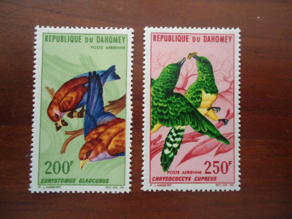 Vogels Dahomey 1967, mi. 296-97 postfris/ongebruikt, Ophalen of Verzenden, Postfris, Dier of Natuur