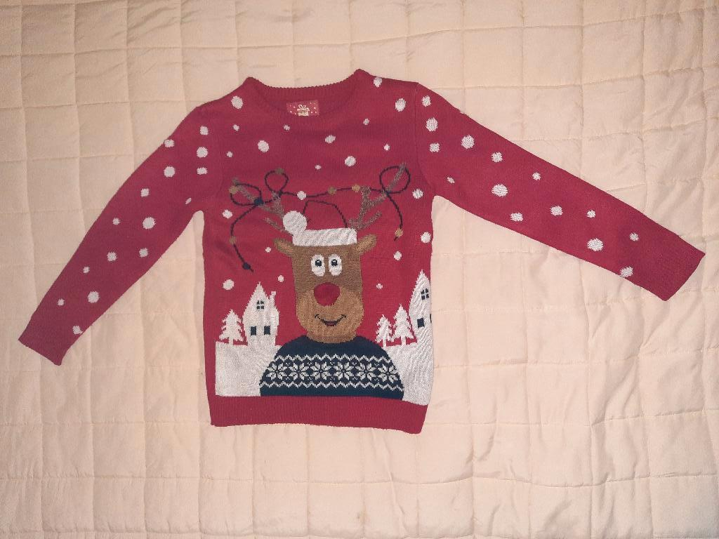 Leuke kinder Kersttrui maat 146, Kinderen en Baby's, Kinderkleding | Maat 146, Ophalen of Verzenden, Zo goed als nieuw, Jongen of Meisje