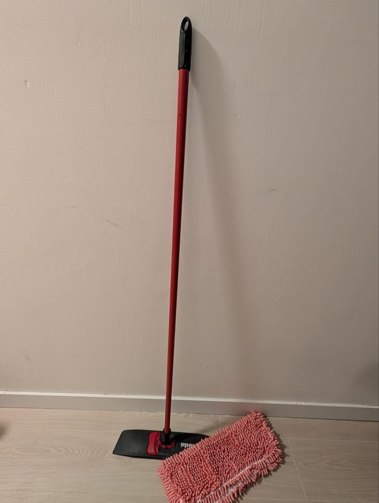 Vileda dweil met steel en microvezel dweildoeken, Ophalen, Mop of Dweil
