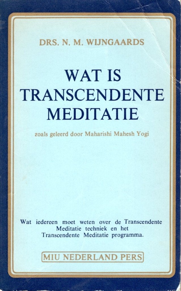 Wat Is Transcedente Meditatie - Drs. N.M. Wijngaards BOEK, Gelezen, Ophalen of Verzenden, Drs. N.M. Wijngaards, Meditatie of Yoga