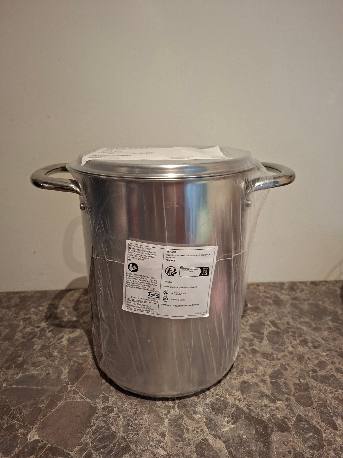 IKEA 365+ Kookpan met deksel - 5.0L RVS, Ophalen, Geschikt voor inductie, Nieuw, IKEA