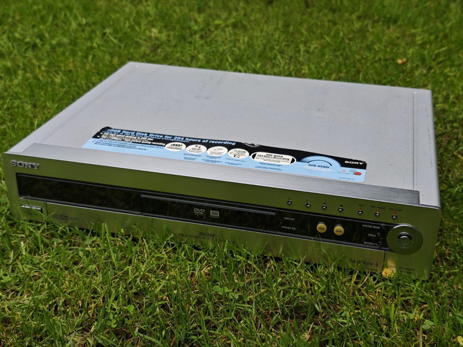 Sony RDR-HX900S DVD/HDD Recorder 160GB Zilver, Gebruikt, Met harddisk, Dvd-recorder, Ophalen of Verzenden