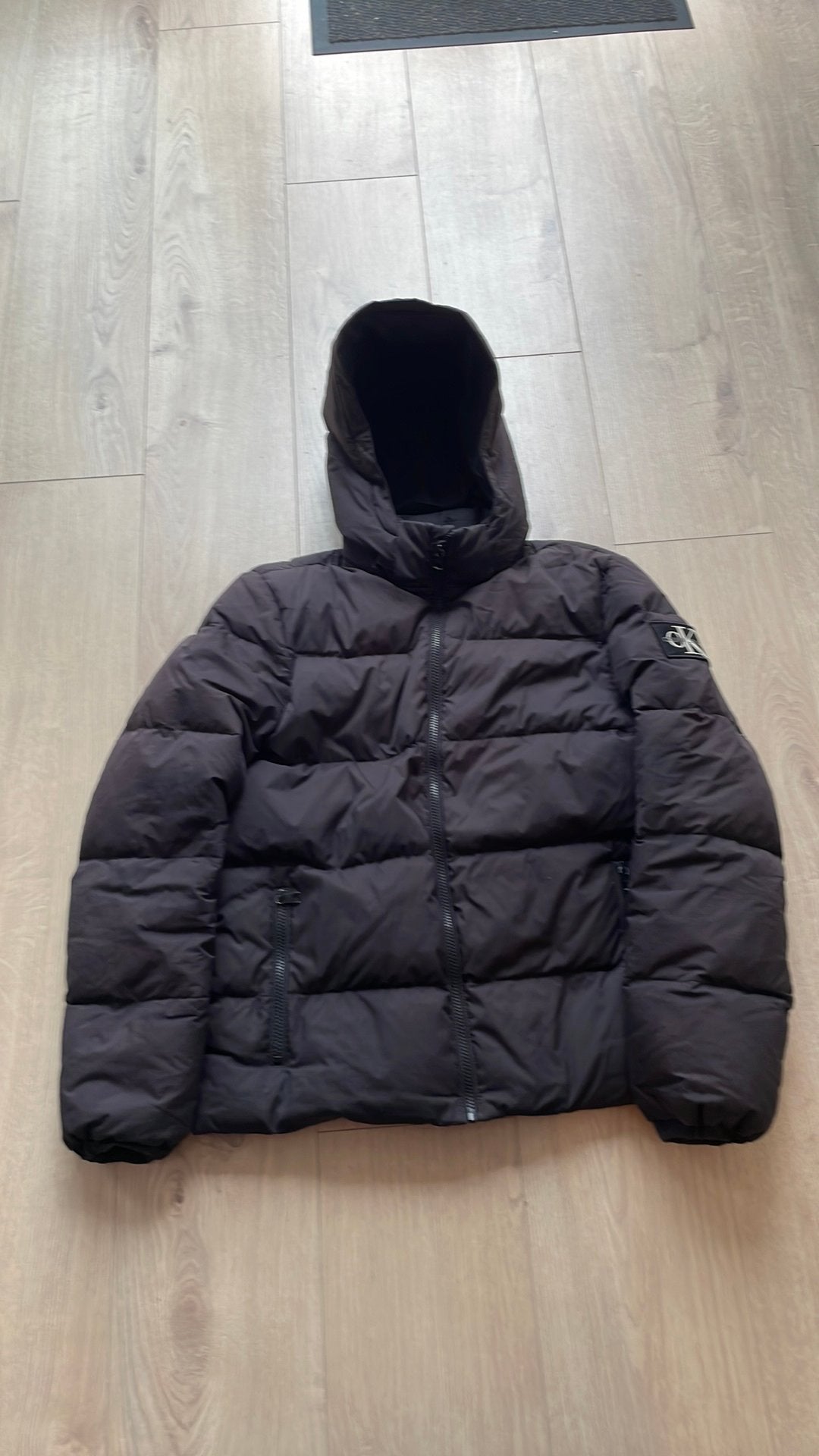 calvin klein jas, Verzenden, Zo goed als nieuw, Maat 46 (S) of kleiner, Zwart