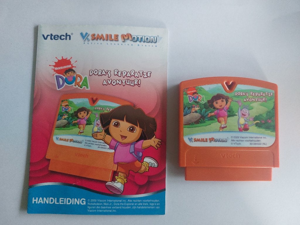 DORA'S REPARATIE AVONTUUR - VTECH/ VSMILE MOTION, Kinderen en Baby's, Speelgoed | Vtech, Verzenden, Gebruikt, 6 jaar of ouder