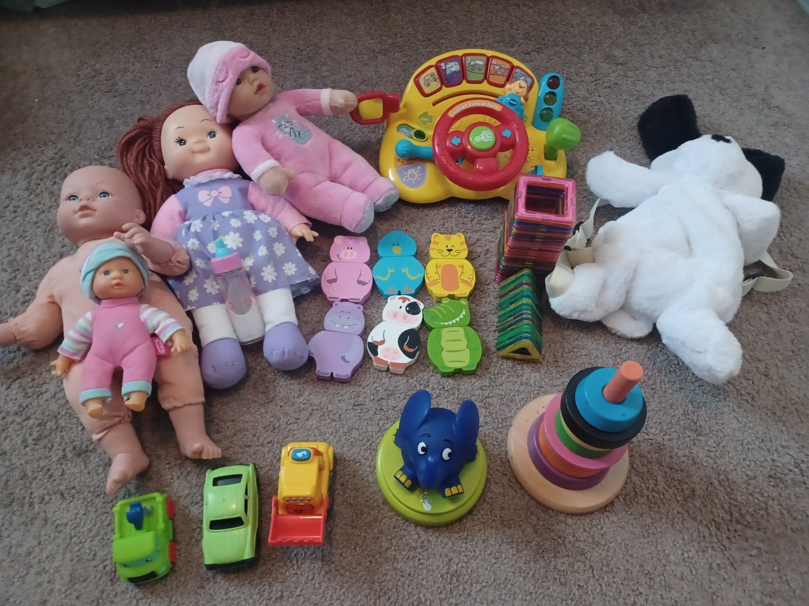 Baby- en peuterspeelgoed: poppen, auto's, stapelset en meer, Ophalen of Verzenden, Overige typen