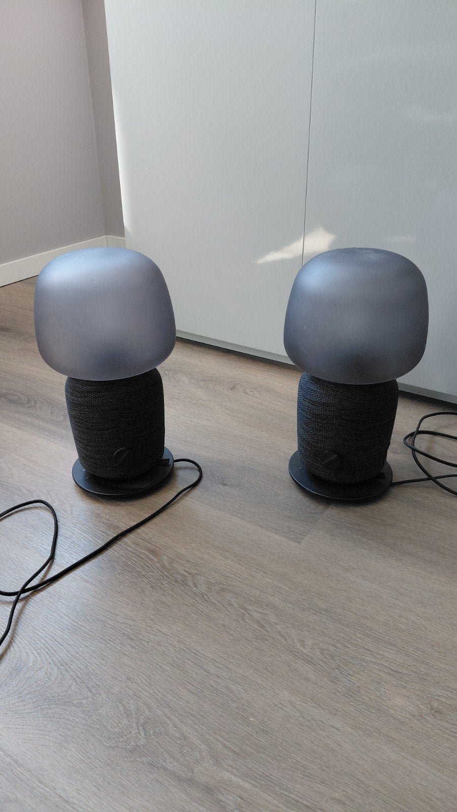 2x Sonos Ikea Symfonisk lamp en speaker, Ophalen, Zwart, Smart home compatibel, Textiel