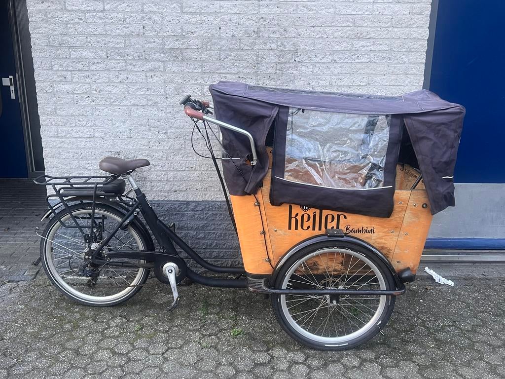 Keiler Elektrische Bakfiets - Goed Onderhouden, Fietsen en Brommers, Fietsen | Bakfietsen, Gebruikt, Elektrisch, 2 kinderen, Ophalen