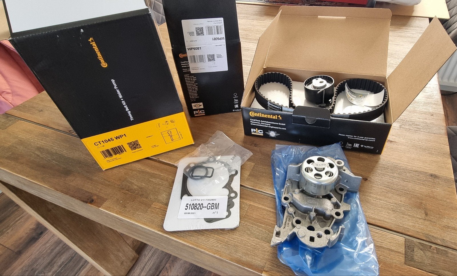 Continental Distributieset CT1045WP1 met pomp en sp.rol, Ophalen of Verzenden, Nieuw, Renault