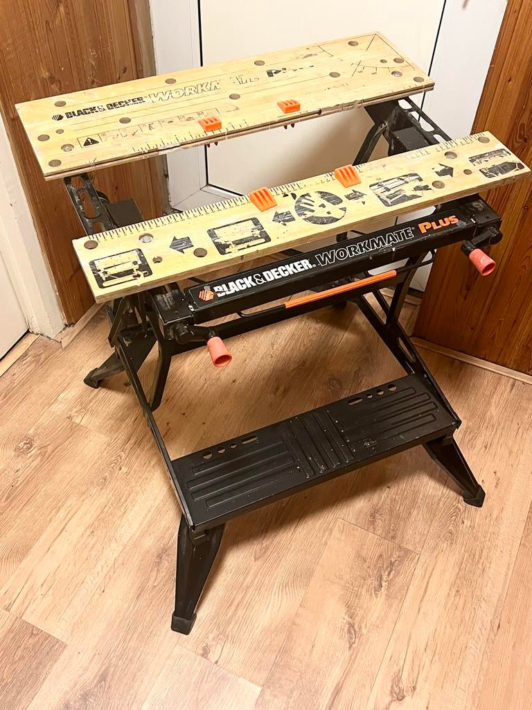 Black & Decker Workmate Plus WM825 Werkbank inklapbaar, Ophalen of Verzenden, Gebruikt, 70 tot 120 cm, Bankschroef