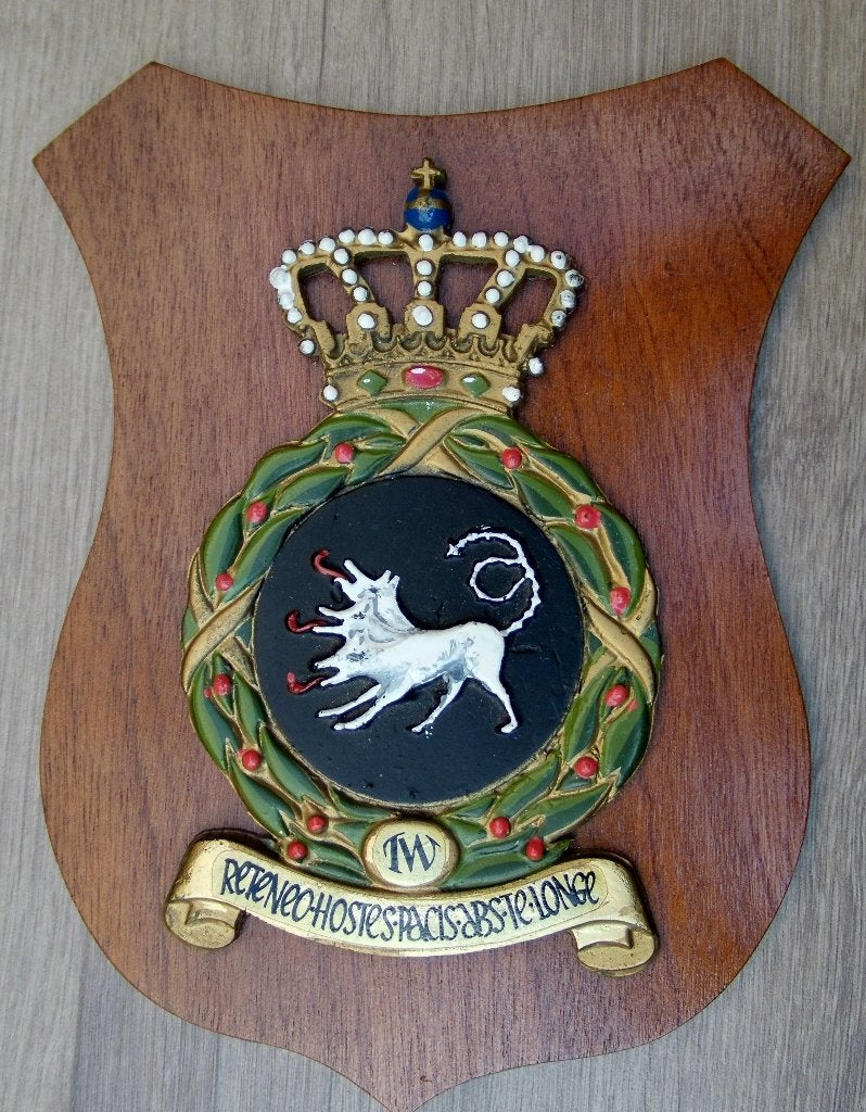Wapenschild Koninklijke Luchtmacht Vliegbasis Twenthe, Verzamelen, Verzenden, Luchtmacht, Nederland, Overige typen