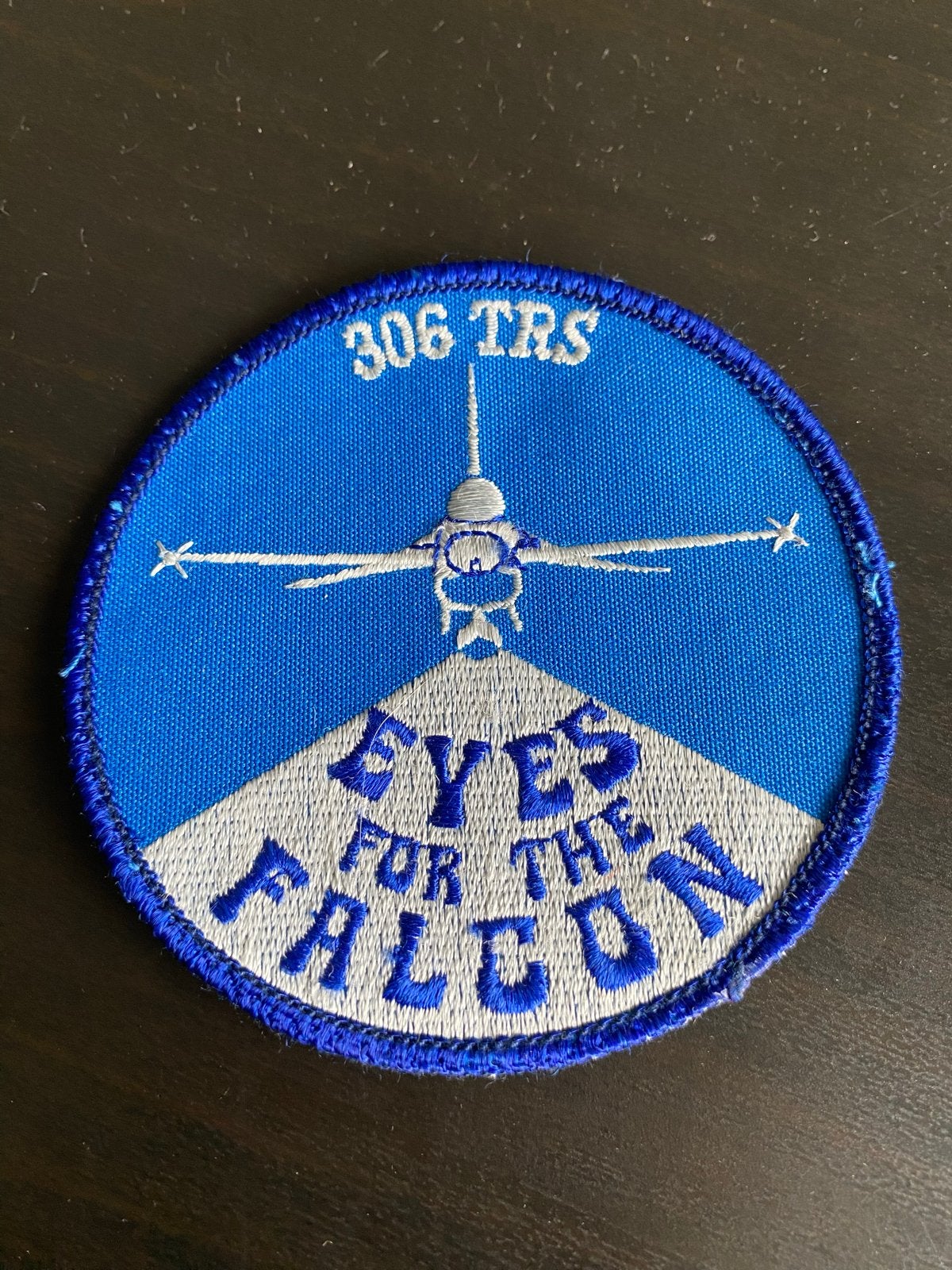 306 TRS 'Eyes for the Falcon' Patch - Zeldzaam Militair Embl, Ophalen of Verzenden, Overige typen