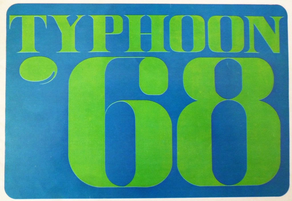 Folder TYPHOON 1968, Ophalen of Verzenden, Nieuw