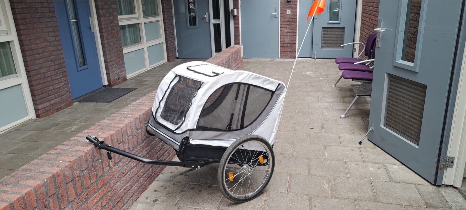 Hondenfietskar - Comfortabel en Veilig voor Uw Hond, Ophalen, Gebruikt, Hondenkar, 20 tot 40 kg