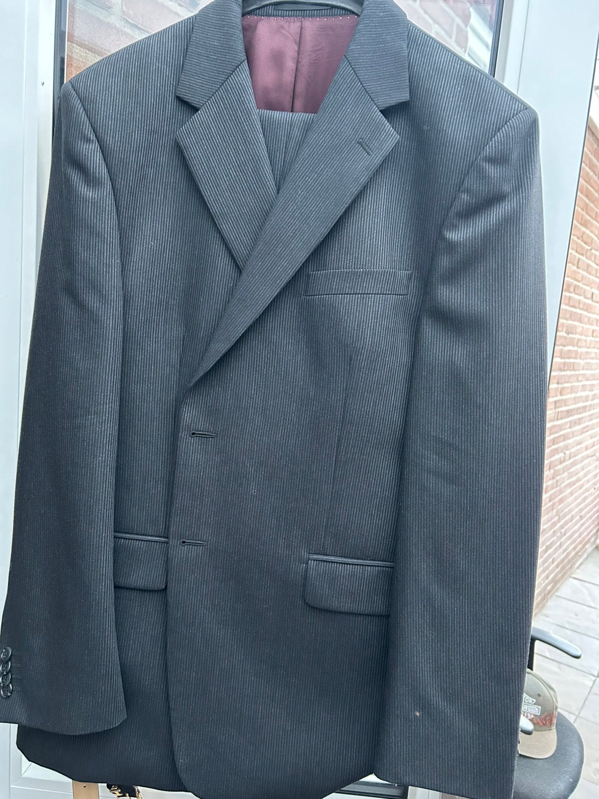 Kostuum zwart 54, Kleding | Heren, Ophalen of Verzenden, Gedragen, Maat 52/54 (L), Zwart